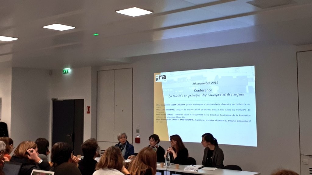 Table ronde laïcité à l'IRA de Lyon